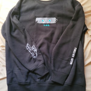 Gojo Satoru - Embroidered Jujutsu Kaisen Sweatshirt Limitless Cursed Technique Design photo review