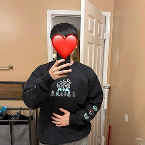 I Alone Level Up-Inspired Embroidered Anime Sweatshirt Double Dungeon Shirt photo review