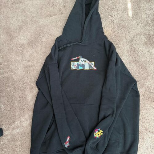 Embroidered Anime Sweatshirt: Hybrid Devil And Fiend Design Gifts For Chainsaw Lovers photo review