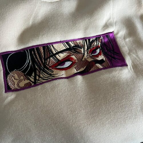 Embroidered Anime Sweatshirt: Blood Manipulation - Piercing Hoodie Gifts For JJK Lovers photo review