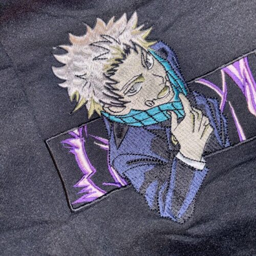 Embroidered Anime Sweatshirt: Cursed Speech Technique Design Gifts For JJK Lovers photo review