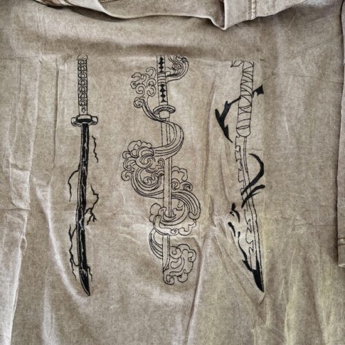 Embroidered Anime Washed Shirt Sun - Water Thunder Beast Breathing Inspired Tshirt photo review
