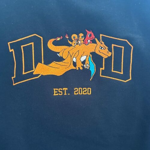 PokaDad Custom Embroidered Shirt Persionalized Anime Characters Sweatshirt Father's Day Gift Birthday For Dad Pocket Beast photo review