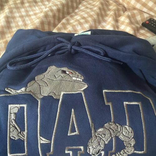 PokaDad Custom Embroidered Shirt Persionalized Anime Characters Sweatshirt Father's Day Gift Birthday For Dad Pocket Beast photo review