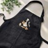 Silly Goose Cookie Baking Embroidered Linen Apron – Custom Name Kitchen Apron