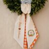 Halloween Pumpkin Embroidered Wreath Sash – Custom Monogram Initial Door Decor Halloween Pumpkin Embroidered Wreath Sash – Custom Monogram Initial Door Decor
