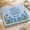 Letters to the Bride Hydrangea Embroidered Guest Book – Personalized Linen Wedding Keepsake Letters to the Bride Hydrangea Embroidered Guest Book – Personalized Linen Wedding Keepsake