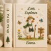 Custom Embroidered Baby Photo Album – Silly Goose Adventure Begins Memory Book