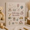 Custom Embroidered Baby Photo Album – Little Adventure Memory Book