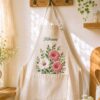 Silly Goose Cookie Baking Embroidered Linen Apron – Custom Name Kitchen Apron