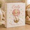 Custom Embroidered Baby Photo Album – Personalized Linen Memory Book Custom Embroidered Baby Photo Album – Personalized Linen Memory Book