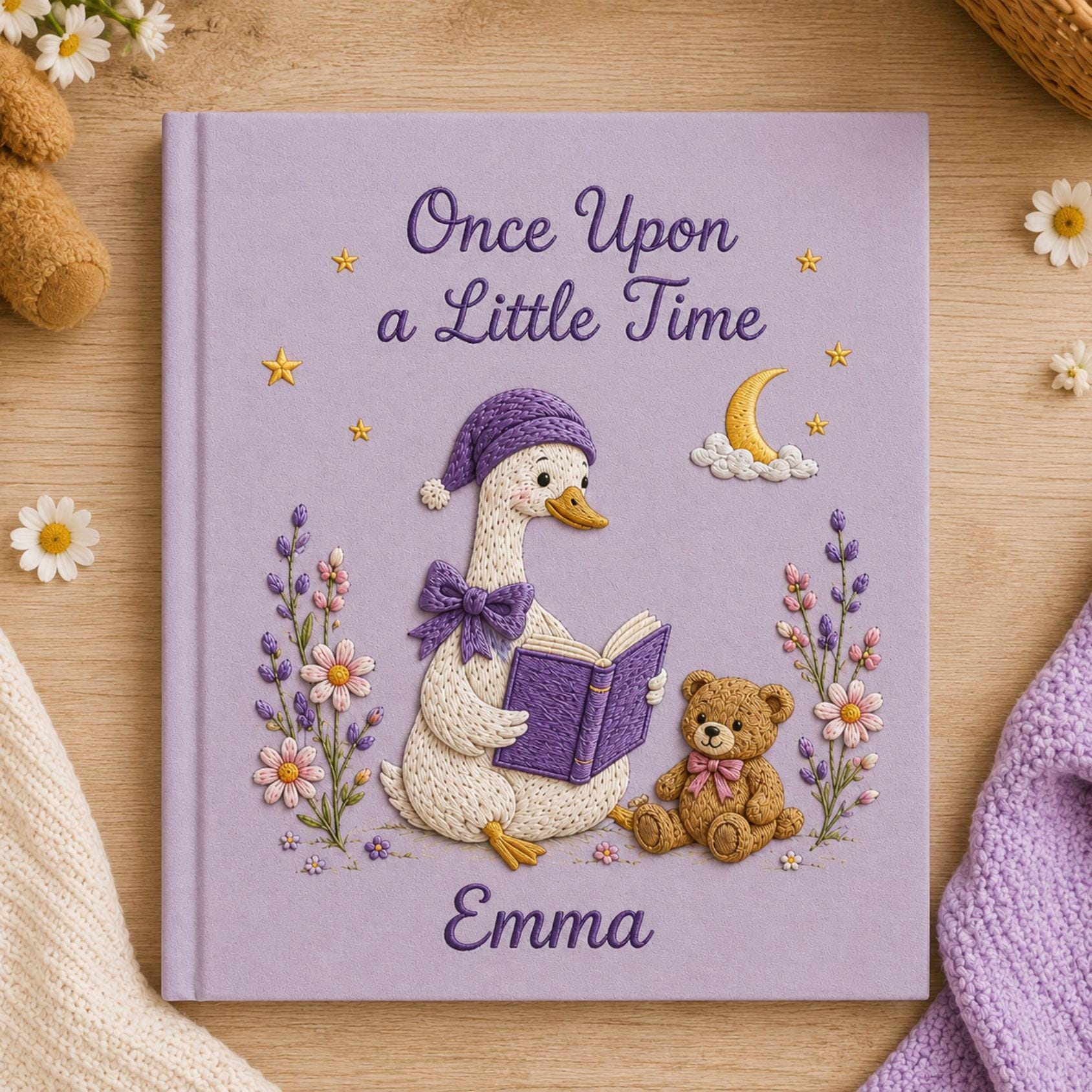 Silly Goose A Little Time Baby Memory Book – Personalized Embroidered Photo Album Keepsake Silly Goose A Little Time Baby Memory Book – Personalized Embroidered Photo Album Keepsake