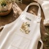 Silly Goose Bread Lover Embroidered Linen Apron – Custom Name Baking Apron